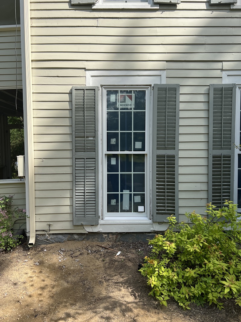 Double hung insert caulking